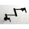 Kingston Brass KS4100CML Manhattan Wall Mount Pot Filler, Matte Black KS4100CML - alternate 4
